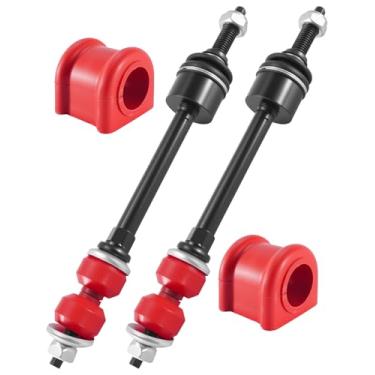 Imagem de Barra oscilante com bucha adequada para Dodge Ram 1500 4WD 2006-2018 Ram 1500 Classic 2019-2024, link de extremidade da barra oscilante com bucha de poliuretano substitui K80894 5170290AD 5170290AB