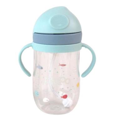 Imagem de Copo Bebe Transição Treinamento Beber Deitado Antivazamento 350 ml  Pi