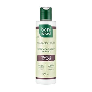 Imagem de Condicionador Vegano e Natural, Argan e Linhaça, Boni Natural, Cabelos Macios e Saudáveis, Boni Natural, 300ml