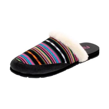 Imagem de Flojos Pantufa feminina Kalica, Preto Multi, 37