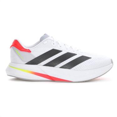 Imagem de Tênis Adidas Duramo Speed 2 Branco Preto e Coral - Masculino, 42, Bran