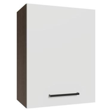 Imagem de Armário Aéreo 50cm 1 Porta Rustic/Branco Agata Madesa, Rustic/Branco