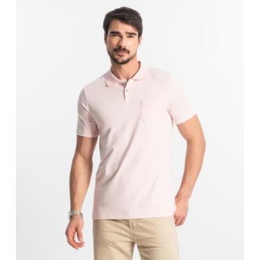 Imagem de Polo Masculina Com Bolso Cotton Leve Diametro Rosa - Diametro Basicos,