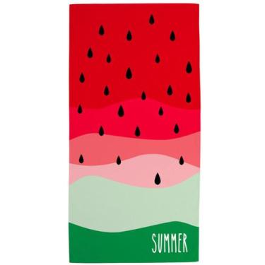 Imagem de Toalha de Praia Banhão Teka Málaga 75x150 cm Estampa:Melancia