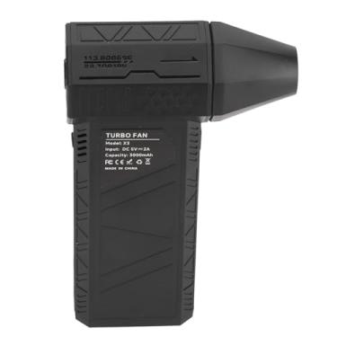 Imagem de Zhjvihx Ventilador de Ar Portátil, Ventilador Turbo Jato de 130000 RPM Espanador de Ar Elétrico Com Ajuste de Velocidade de 3 Engrenagens e Bateria de 4000 MAh, para Limpeza e Inflação