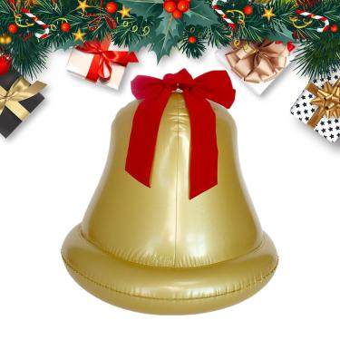 Imagem de Bola De Natal Inflável,Decorações Grandes Sino Natal Infláveis | Decoração Externa para Relvado e Pathway | Para Interior Sala Quarto Escritório Escola