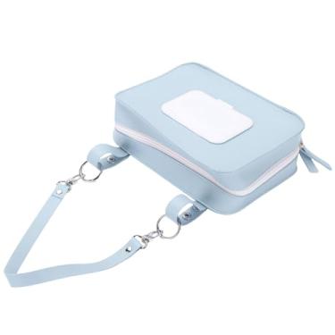 Imagem de Cryfokt Bolsa de Fraldas Elegante Em Couro PU Dispensador de Lenços Umedecidos para Viagens Ao Ar Livre Tamanho 9,06x6,1x2,76in para Mães Em Movimento (#2)