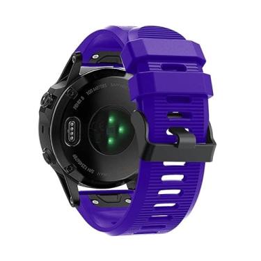 Imagem de MGTCAR Pulseira de ajuste fácil de 26 mm para Garmin Fenix 5X Plus 6X Pro 3 3HR Descent MK1/D2 Delta PX pulseira de liberação rápida (Cor: F, Tamanho: 26mm para Fenix 3HR)