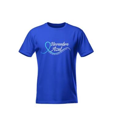 Imagem de Camiseta Campanha Novembro Azul 100% algodão Premium - Sete Sete, Azul