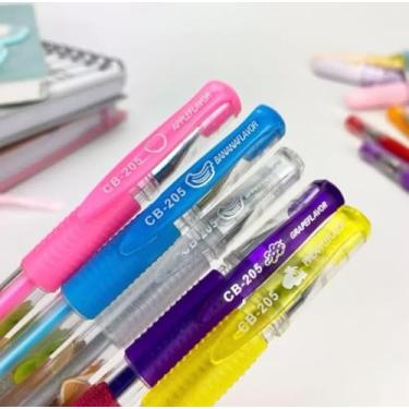 Imagem de Caneta Gel Coloridas - Canetinhas Coloridas Perfumadas glitter Com kit 3 Cores