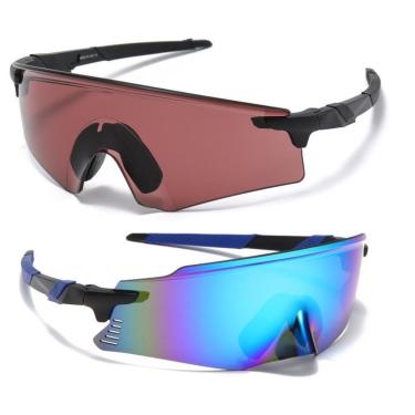 Imagem de 2 Óculos Esportivo Bike MTB Corrida Speed Beach Tennis UV400-Unissex