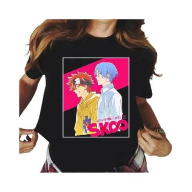 Imagem de Camiseta Feminina Kawaii Com Estampa De Desenho Animado De Skate, Top 