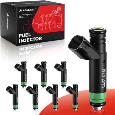 Imagem de A Plus Auto Injetores de combustível, 53032145AA compatível com Jeep Grand Cherokee Commander, Dodge Ram 1500 Dakota Durango, Chrysler Aspen, Mitsubishi Raider -v8 4.7L-4 furos, peça de substituição