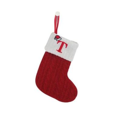 Imagem de Meias De Natal Com Alfabeto Para Decoração, Enfeites Para Árvore De Na