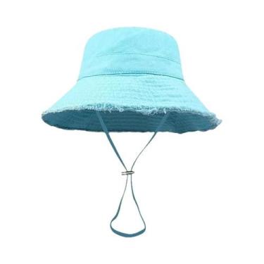 Imagem de Chapéu De Praia Dobrável Com Franjas Para Mulheres, Proteção Solar, Co