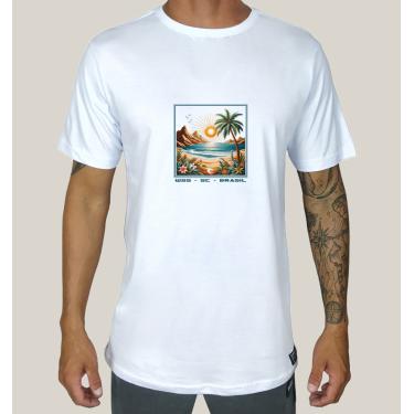 Imagem de Camiseta Masculina Algodão Prime WSS Seaside