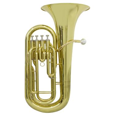 Imagem de Bombardino Euphonium 4 Pistos EP 240 Laqueado Dourado com Case New York