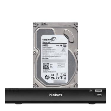 Imagem de Dvr Intelbras 8 Canais Imhdx 5108 Com Hd De 3tb Instalado