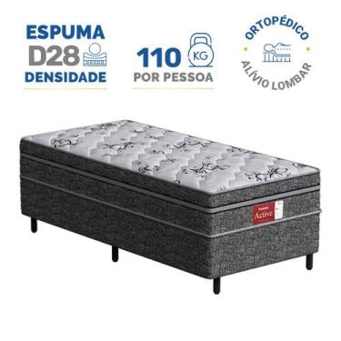 Imagem de Cama Box Conjugada Probel Espuma D28 Ortopédico Unique Active Solteiro