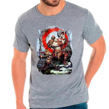 Imagem de Camiseta kratos god of war games jogos camisa masculina lançamento 01 