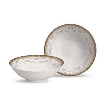 Imagem de Conjunto 6 Bowls Decorados Creta 300Ml - Alleanza Cerâmica