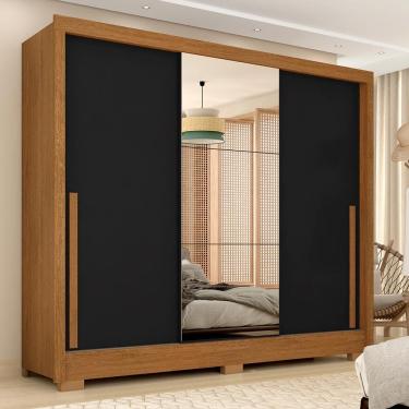 Imagem de Guarda Roupa Casal 3 Portas Correr 1,80m Isabela Prime Cinam/pto - M.a