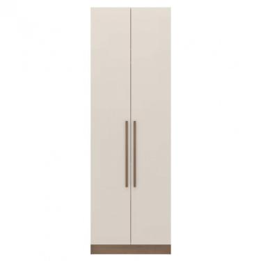 Imagem de Guarda Roupa Casal Modulado Lugano 2 Portas de Bater 2 Gavetas MDP Avelã-Cappuccino Bartira Móveis