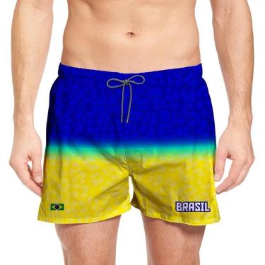Imagem de Short Masculino Copa Verão Praia Academia Estampado Curto-Masculino