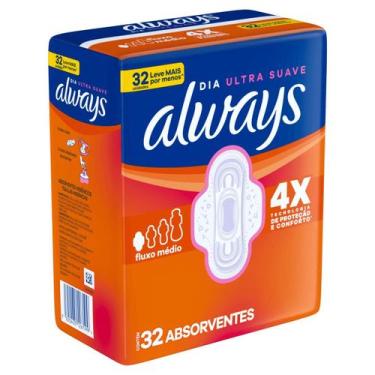 Imagem de .always basico p suave c/ abas c/32un