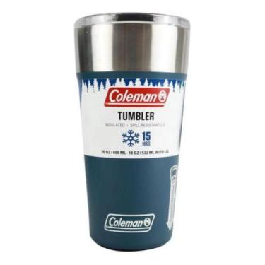 Imagem de Copo Térmico De Cerveja 600 ml c/ Tampa Azul - Coleman - Congratulatio