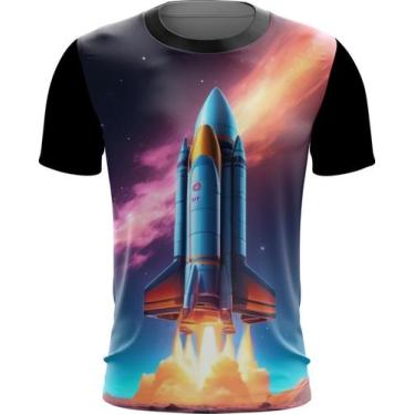 Imagem de Camiseta Dryfit Foguete Espacial Space Rocket Espaço 4 - Kasubeck Stor