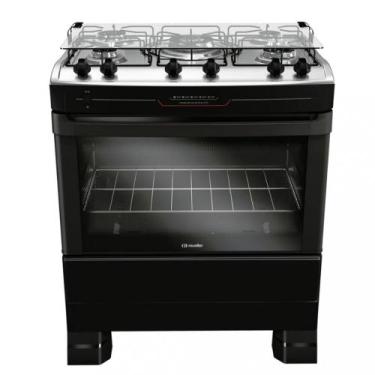 Imagem de Fogão 5 Bocas Mueller MFI5BF Acendimento Automático, Preto fosco, Bivo