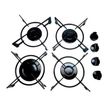 Imagem de Grade Espalha Chama Botão Fogão Cooktop Fischer 4 Bocas 1519
