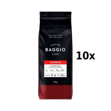 Imagem de Café BAGGIO em Grãos Espresso Bourbon 500g Caixa com 10 Unidades