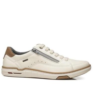 Imagem de Sapatênis Pegada Masculino em Couro Milk 113502-04-Masculino