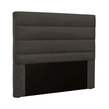Imagem de Cabeceira Cama Box Casal Queen Vera Madeira Suede Cinza Loja Sheep