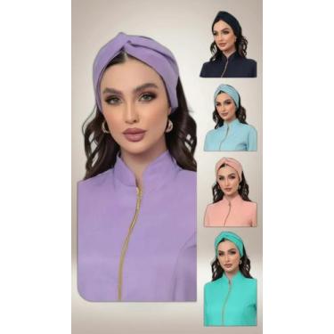 Imagem de Turbante Feminino Elástico com Trama Moda - Congratulations Store
