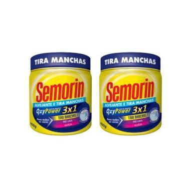 Imagem de Kit com 2 und semorin tira manchas em pó tradicional 400g - other