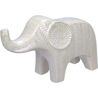 Imagem de Adorno Home&Co 17x30x10cm Cerâmica Branco Decoração para Casa Sala e A
