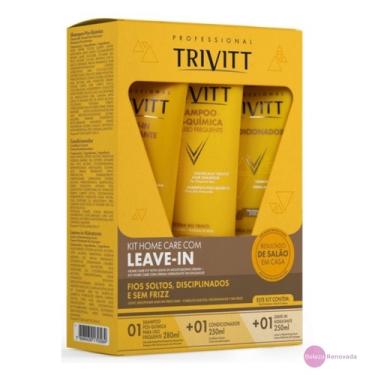 Imagem de Itallian Trivitt Pós Quimica Shampoo 280 ml Condicionador 250 ml e Leave-in 250 ml