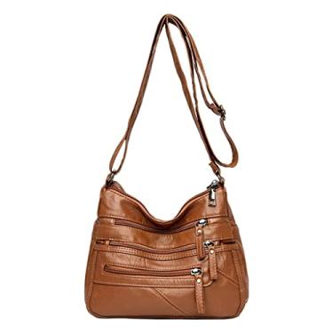 Imagem de segolike Bolsas crossbody para mulheres, bolsas de de couro para , marrom