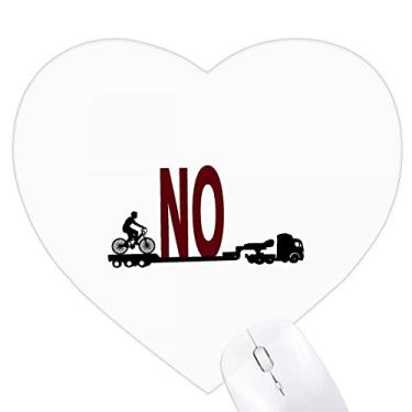 Imagem de Mouse pad Bicycle Denies Freight Transportation Heart Tapete de borracha para escritório