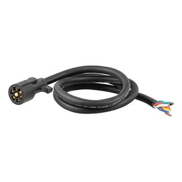 Imagem de CURT 56621 substituição de 7 pinos lâmina RV 7 vias fiação de reboque, fios de corte sem corte de 1,8 m, caixa