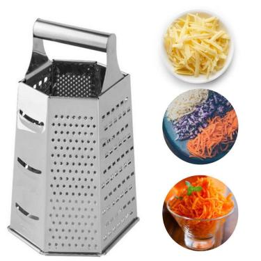 Imagem de Ralador Inox 6 Faces Queijo Legumes Frutas