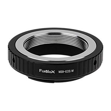 Imagem de Adaptador de montagem de lente Fotodiox, para Leica M39, lente de montagem de parafuso L39 (rosca de 39 mm) para câmeras sem espelho Canon EOS M