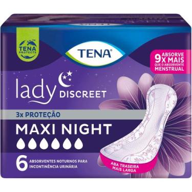 Imagem de Absorvente Para Incontinência Urinária Tena Lady Discreet Maxi Night 6