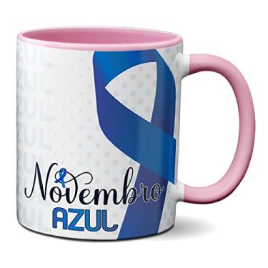 Imagem de Caneca Novembro Azul Combate Ao Câncer De Próstata Saúde (Rosa)