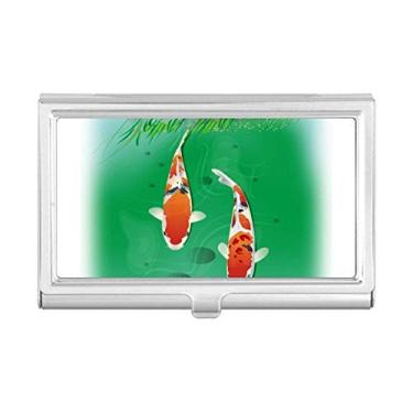Imagem de Casal Tradition Porta-cartões de visita com peixe chinês