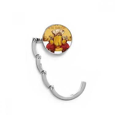 Imagem de Gancho de mesa de desenho animado retrô vintage para transporte de carro, Grã-Bretanha, Reino Unido, gancho de mesa decorativo dobrável