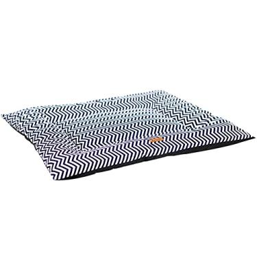 Imagem de Colchonete PREMIUM Para Cachorros e Gatos 100% AntiViral Repelente a Água (X-Large, Azul ZigZag)